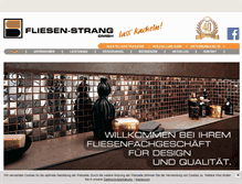 Tablet Screenshot of fliesen-strang.com